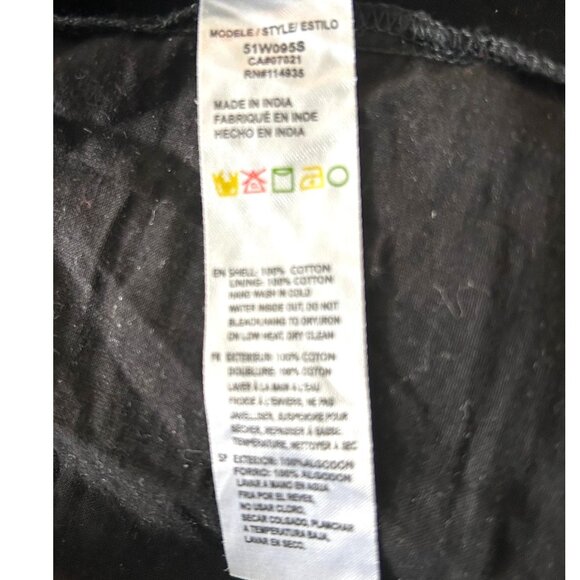 Femme By Design Black Cotton Dress Sz M - Picture 5 of 7